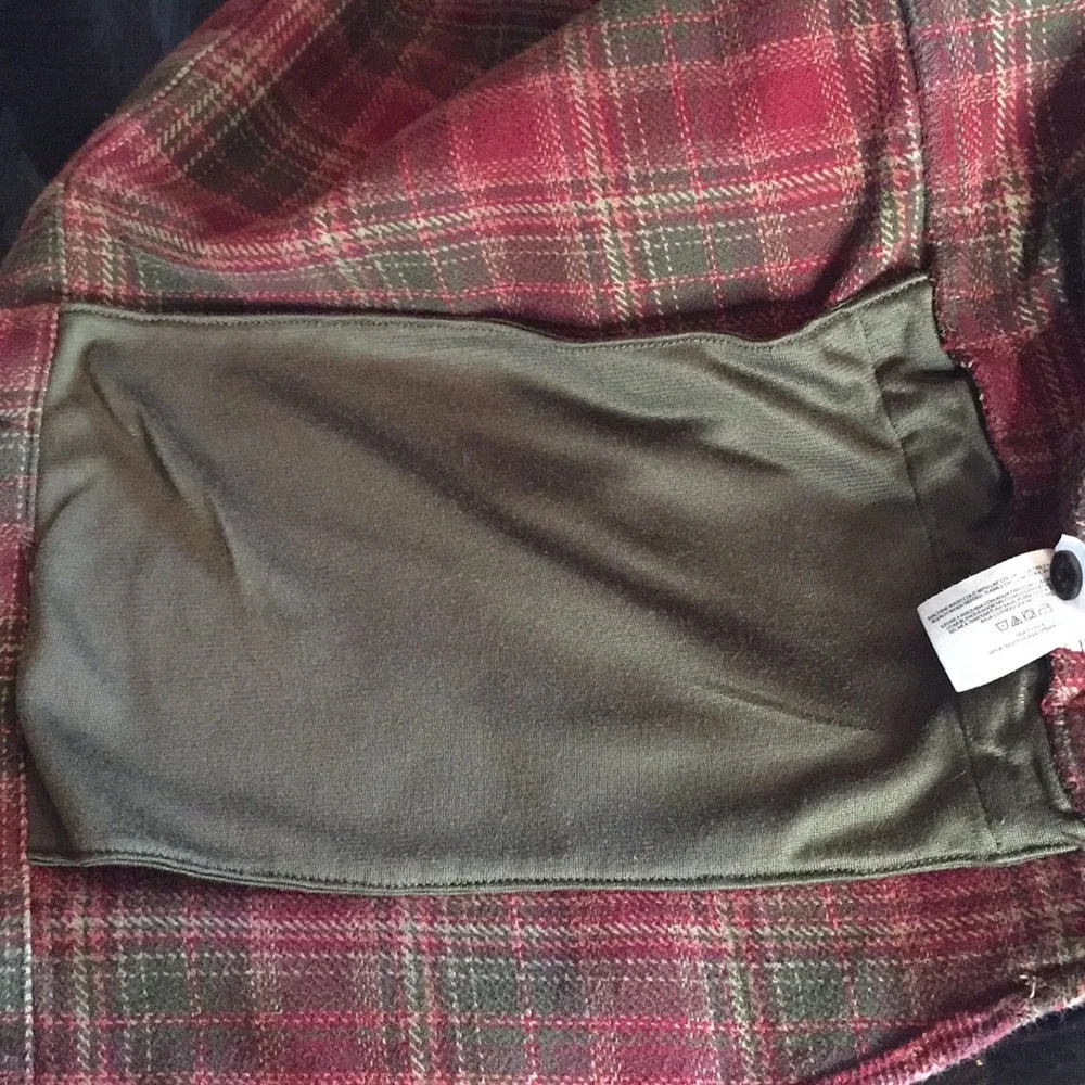 Orvis long sleeve flannel red and green plaid flannel size x large - Picture 9 of 9